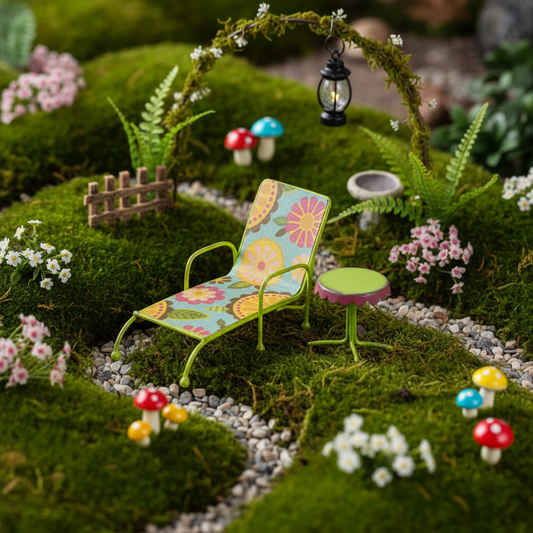 Mini Chaise Lounge with Table