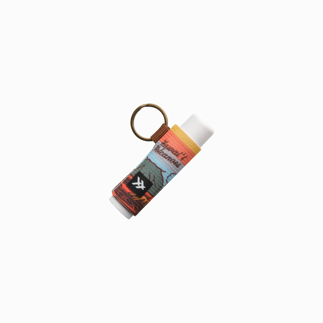 Hawaii Volcanoes - Chapstick Holder Keychain