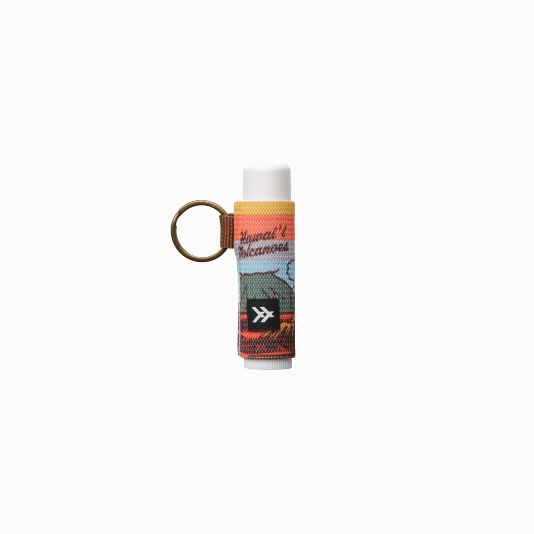 Hawaii Volcanoes - Chapstick Holder Keychain