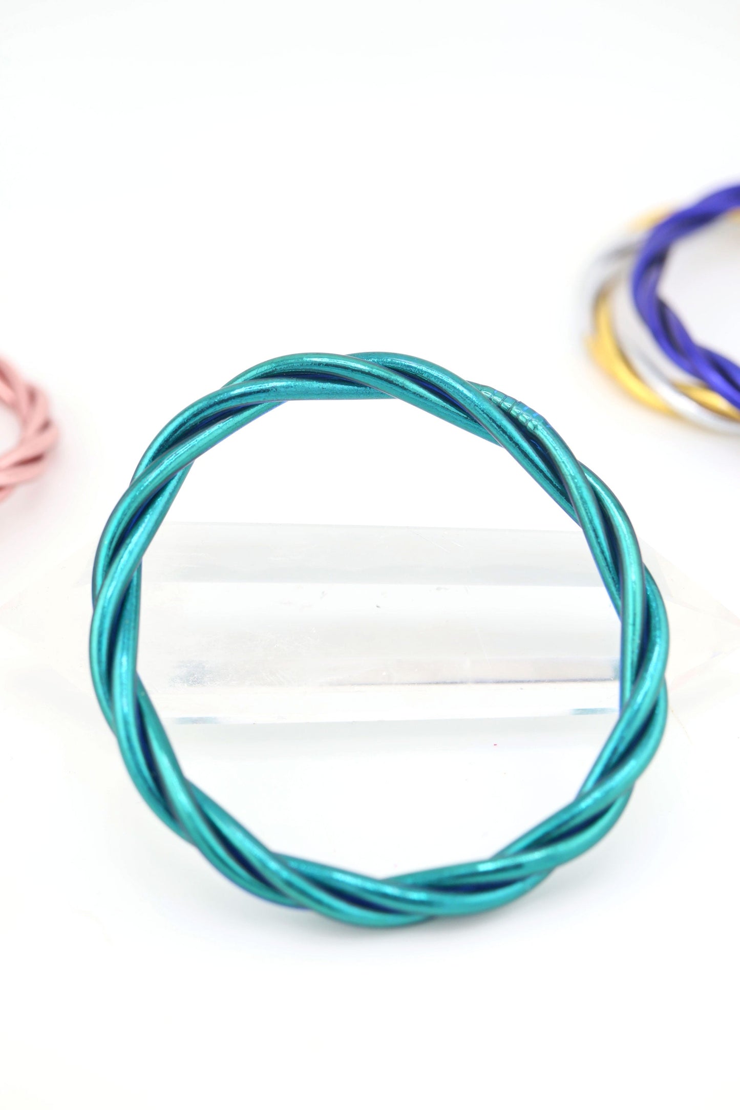 Twisted Thai Buddhist Temple Bracelets, Mantra Bangle, Kumlai, Colors & Sizes Available