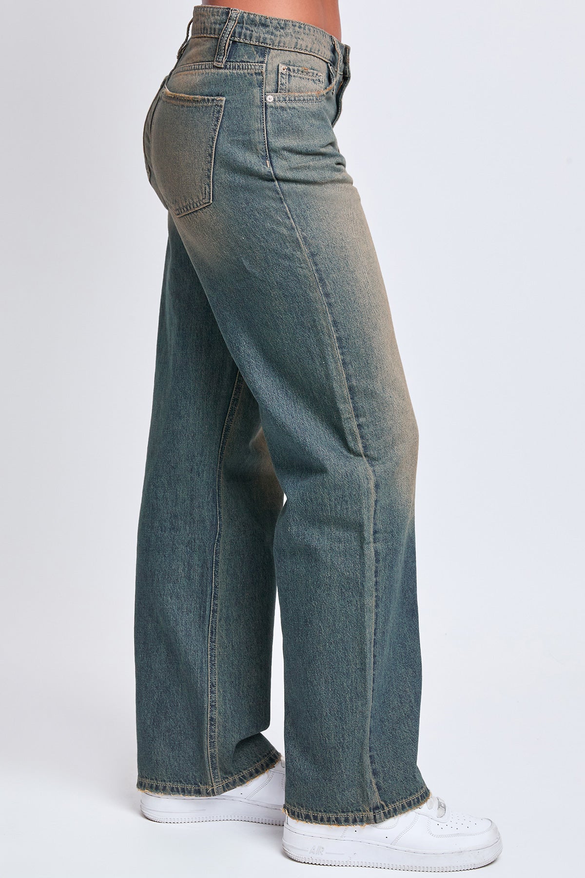Women's Relaxed Wide Leg Rigid Denim Jeans