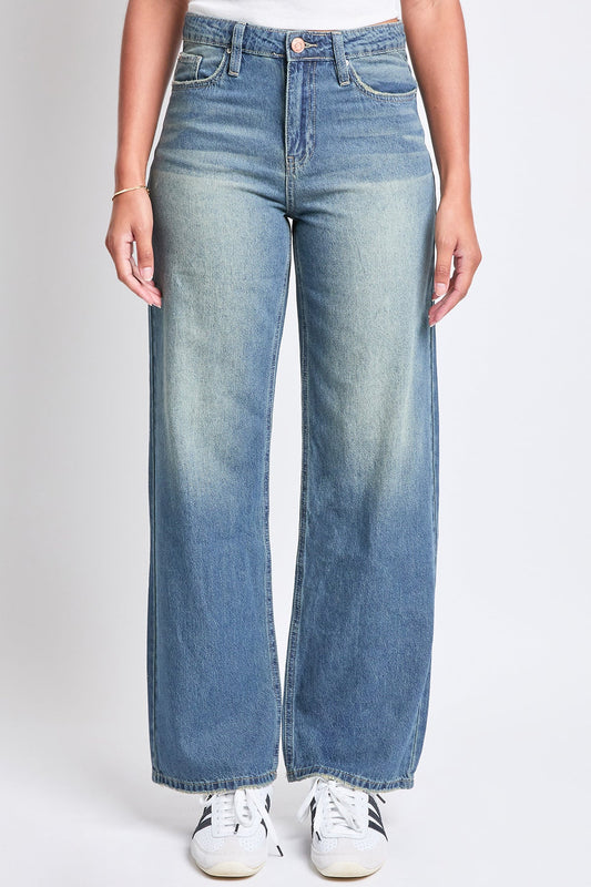 Women's Relaxed Wide Leg Rigid Denim Jeans