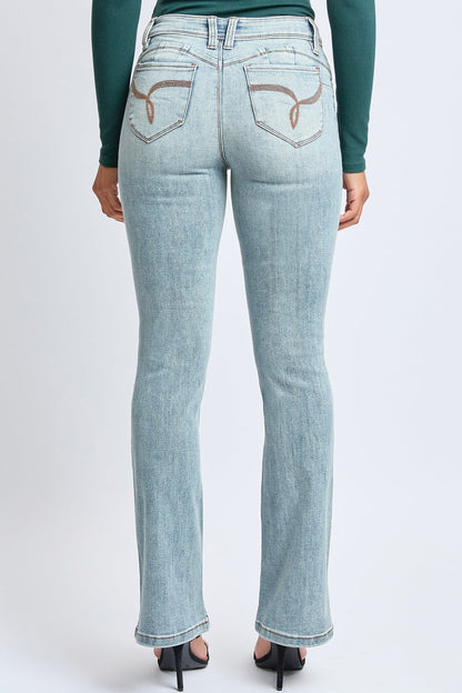 Women's WannaBettaButt Mid Rise Bootcut Jeans