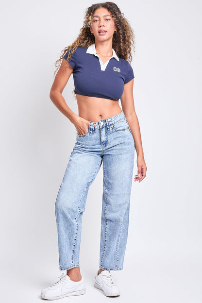 Women's Rigid Detailed Barrel Jeans