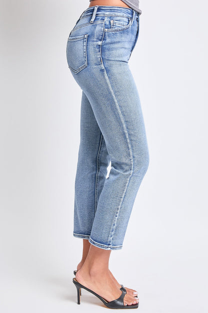 Women's Luxe High Rise Vintage Stretch Straight Leg Jeans