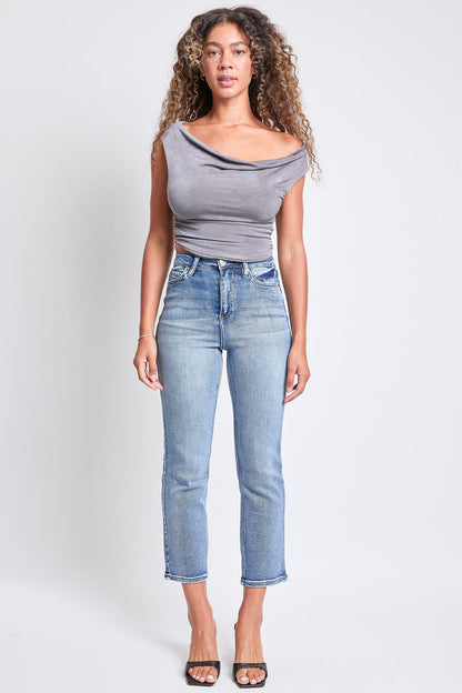 Women's Luxe High Rise Vintage Stretch Straight  Jeans