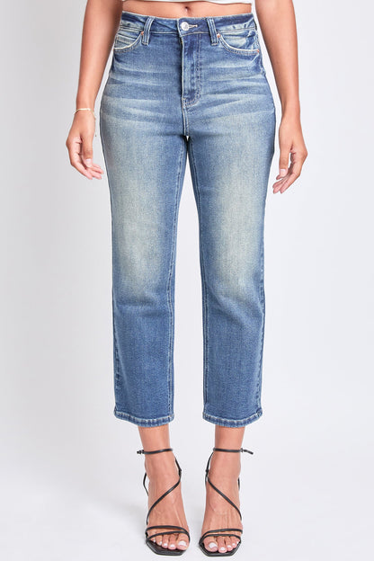Women's Luxe High Rise Vintage Stretch Straight  Jeans