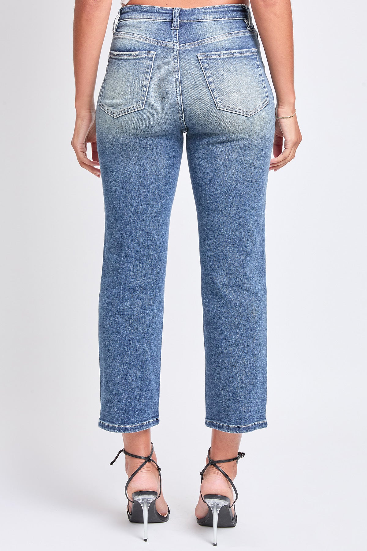 Women's Luxe High Rise Vintage Stretch Straight  Jeans