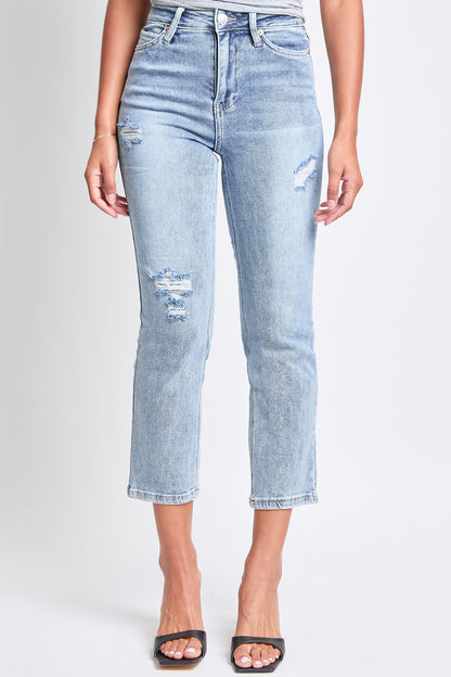 Women's Luxe High Rise Vintage Stretch Straight  Jeans