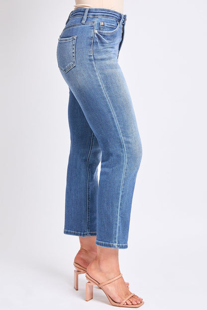 Women's Luxe High Rise Vintage Stretch Straight  Jeans