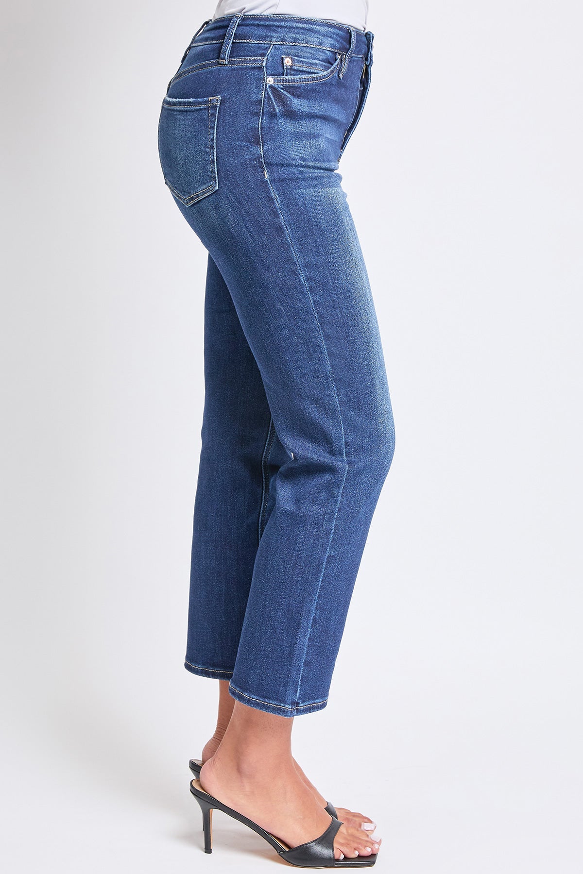 Women's Luxe High Rise Vintage Stretch Straight  Jeans