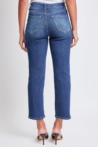 Women's Luxe High Rise Vintage Stretch Straight  Jeans