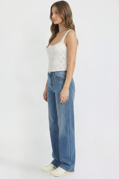 Women's Super Soft High Rise Wide Leg Jeans