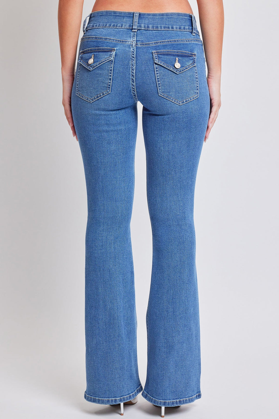 Women's Flare Flap Back Pocket Jeans
