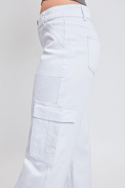 Women's Cargo Jeans with Bungee Hem