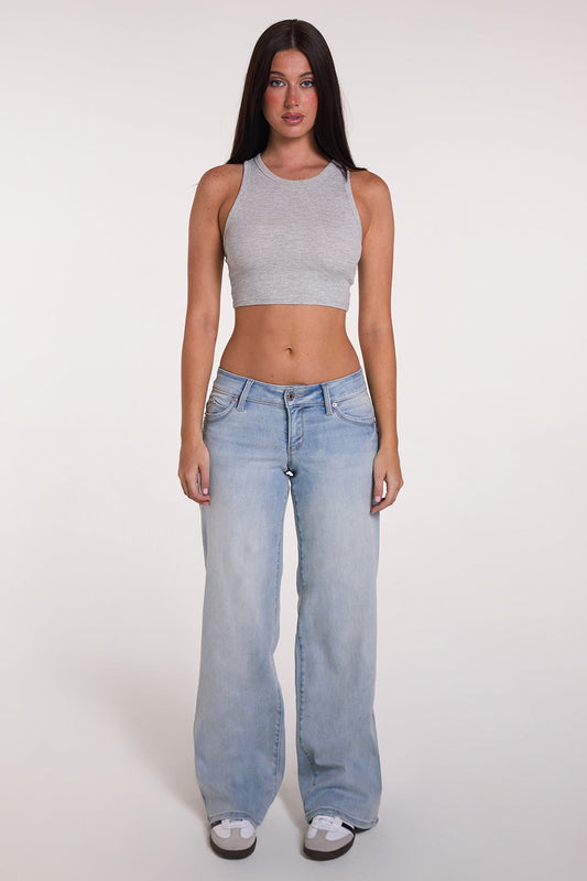 Women's Luxe Low Rise WannaBettaButt Wide Leg Jeans