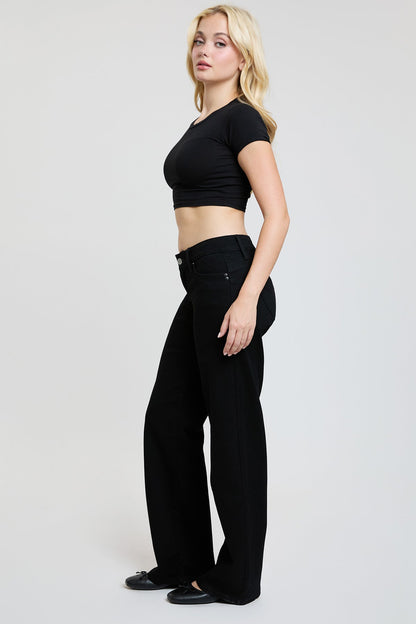 Women's Luxe Low Rise WannaBettaButt Wide Leg Jeans