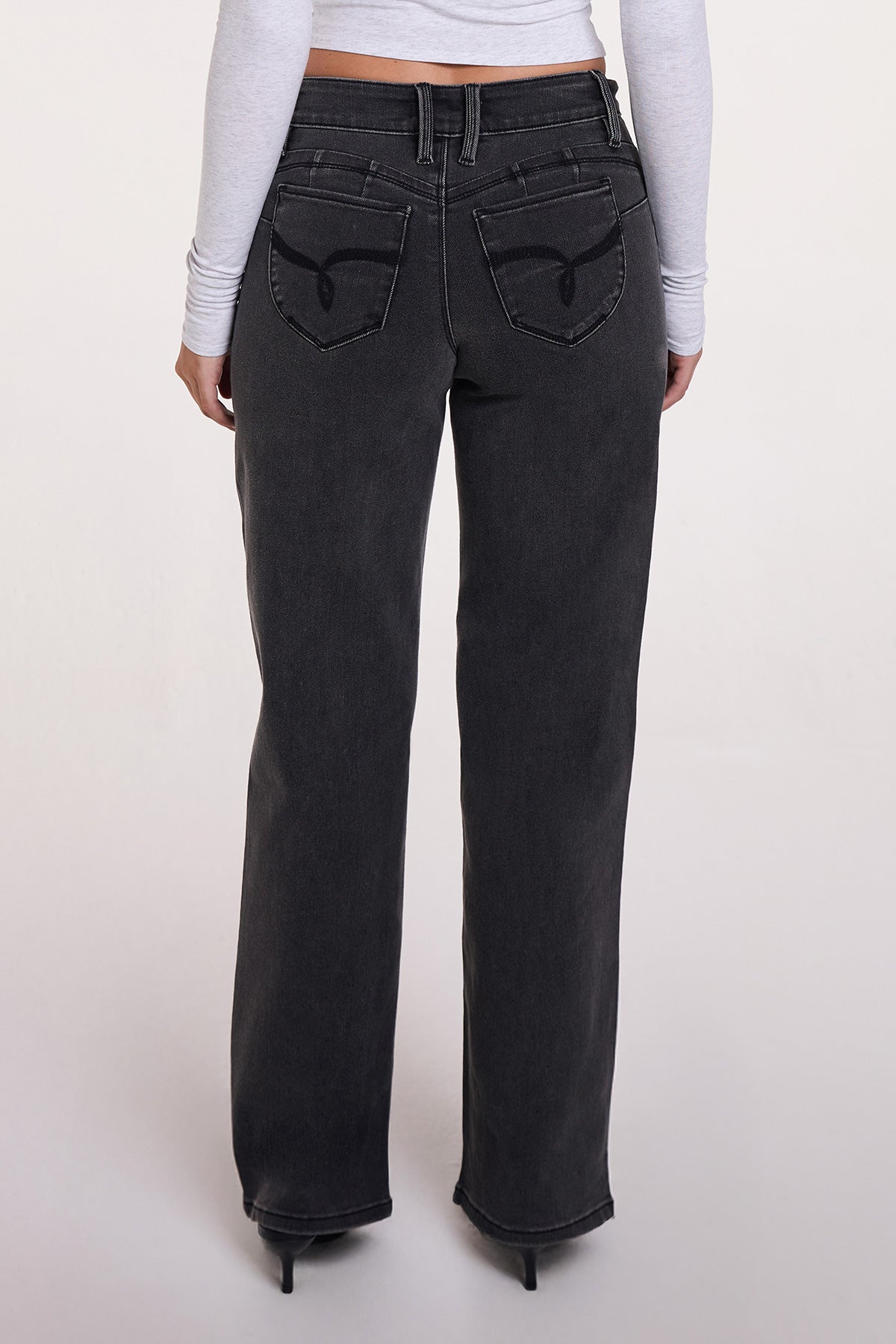 Women's Luxe High Rise WannaBettaButt Straight Leg Jeans