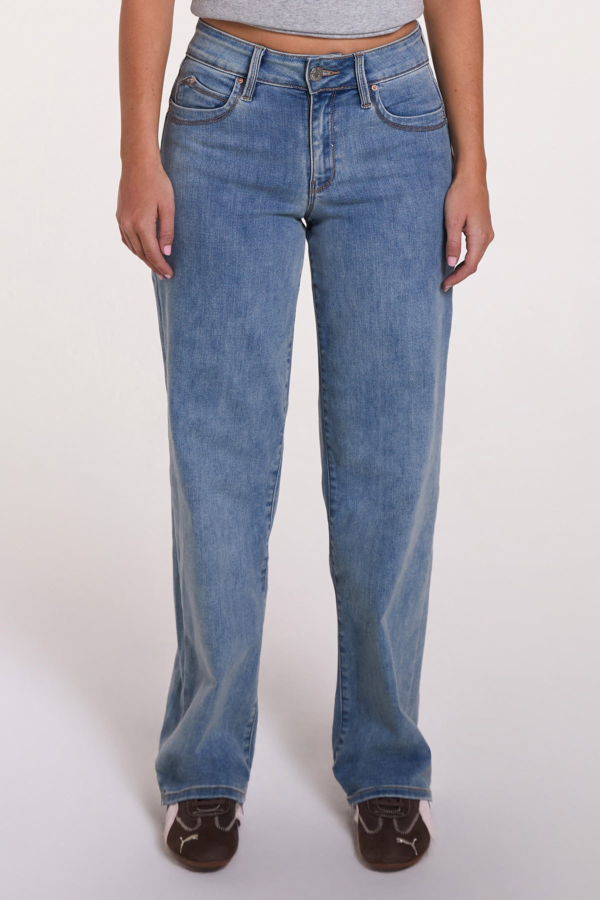 Women's Luxe High Rise WannaBettaButt Straight Leg Jeans