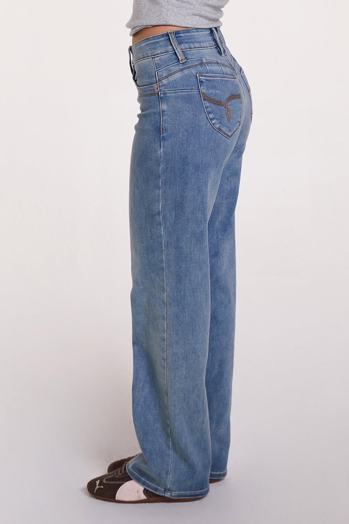 Women's Luxe High Rise WannaBettaButt Straight Leg Jeans