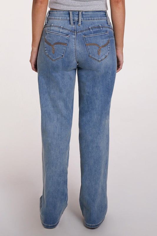 Women's Luxe High Rise WannaBettaButt Straight Leg Jeans