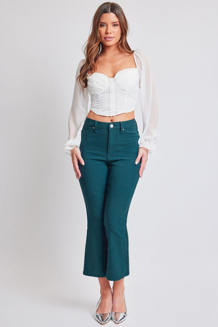 Women's Hyperstretch Cropped Kick Flare Leg Pants