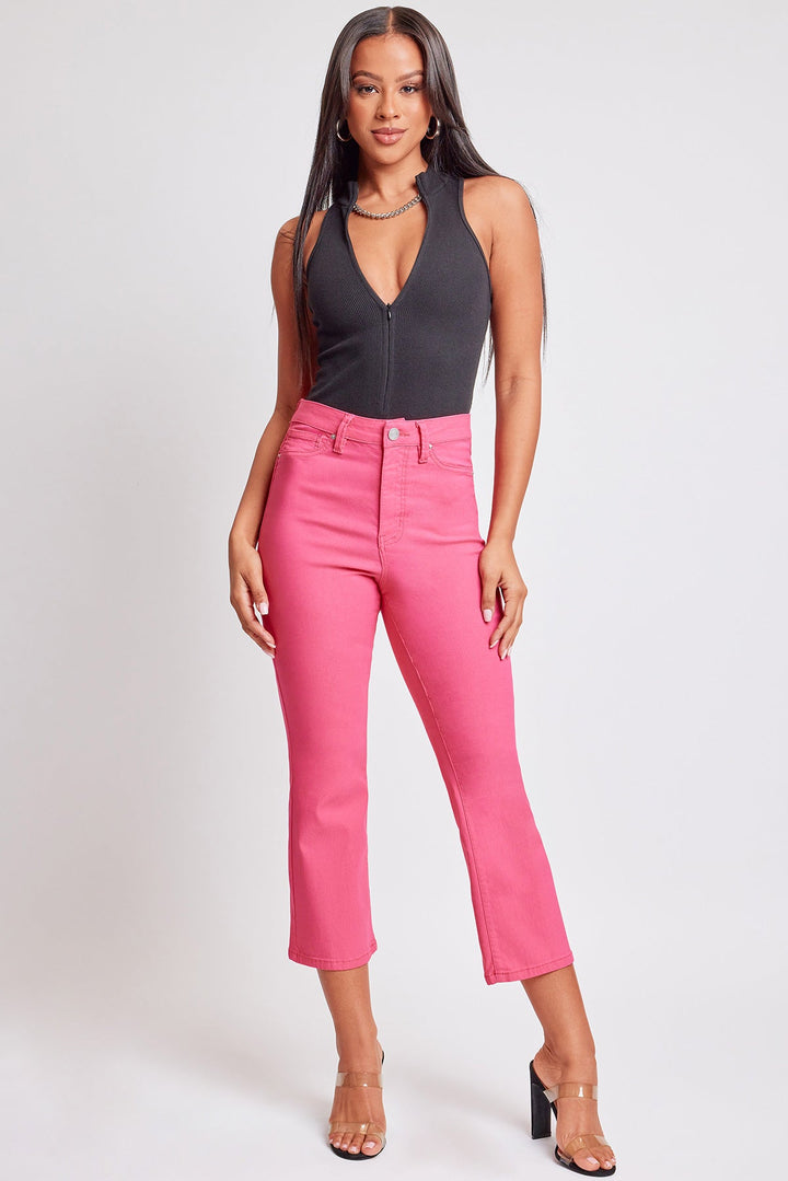 Women's Hyperstretch Cropped Kick Flare Leg Pants