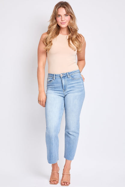 Women's Luxe Cropped Straight Leg Jeans