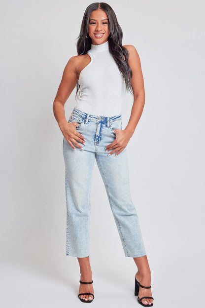 Women's Luxe Cropped Straight Leg Jeans