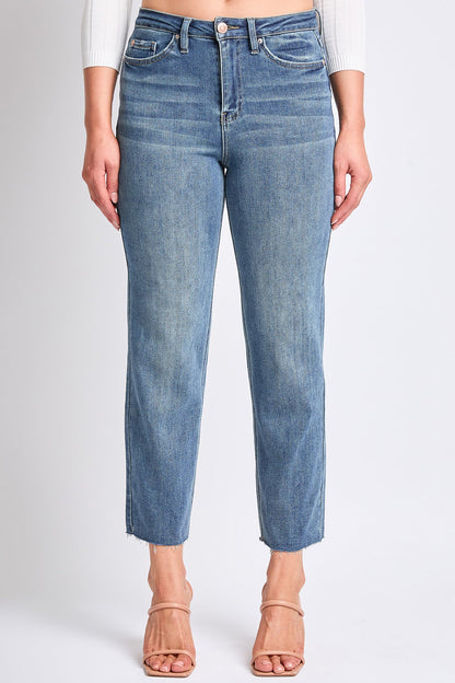 Women's Luxe Cropped Straight Leg Jeans