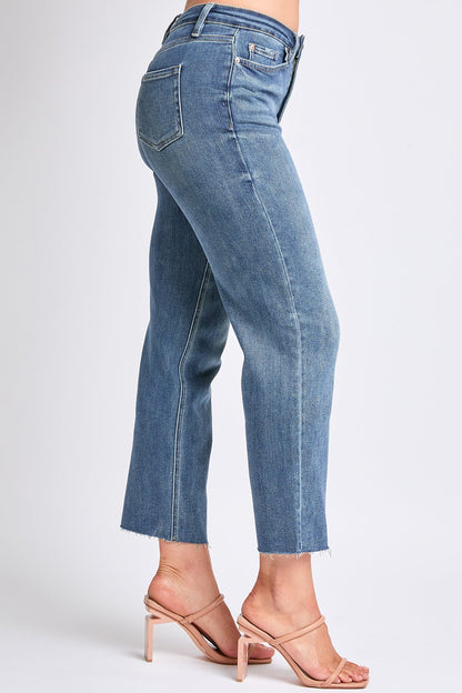 Women's Luxe Cropped Straight Leg Jeans