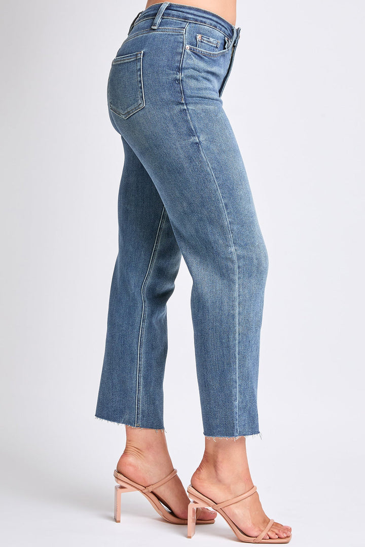 Women's Luxe Cropped Straight Leg Jeans