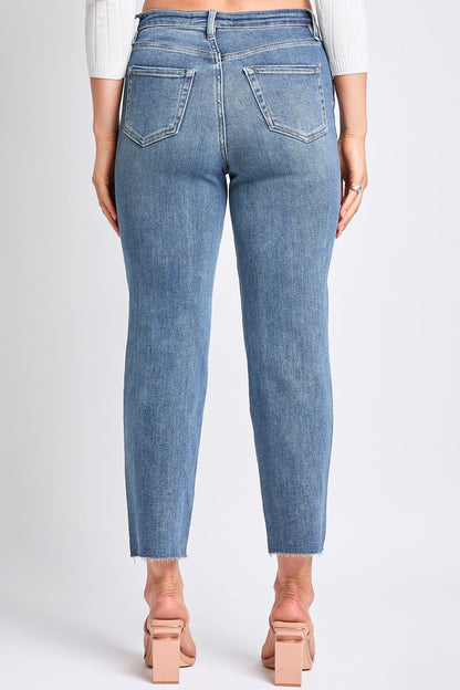 Women's Luxe Cropped Straight Leg Jeans