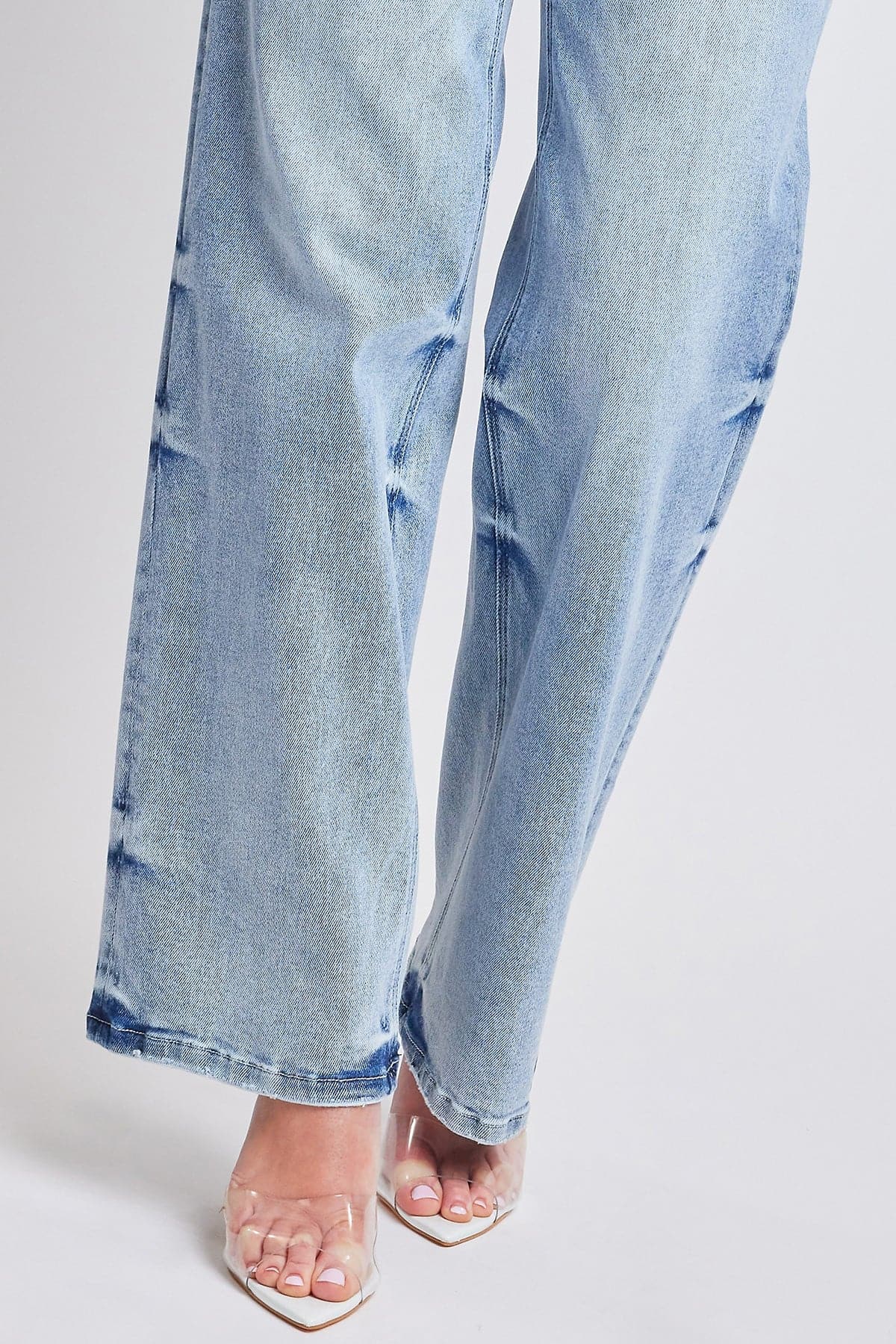Women's Luxe Mid Rise Premium Stretch Wide Leg Jeans