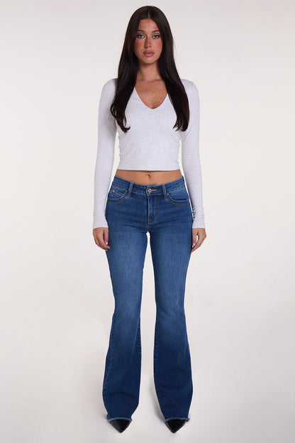 Women's Luxe High Rise WannaBettaButt Flare Jeans