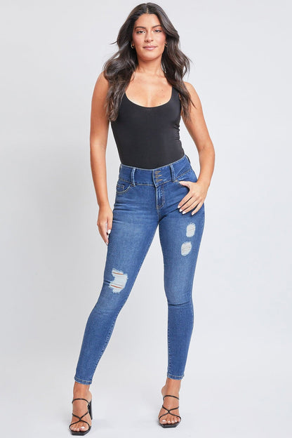 Women's Essential 3 Button Skinny Jeans