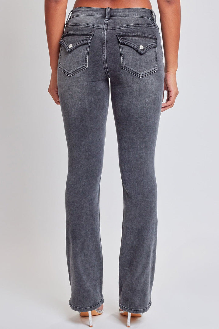 Women's Bootcut Jeans with Flap Pockets