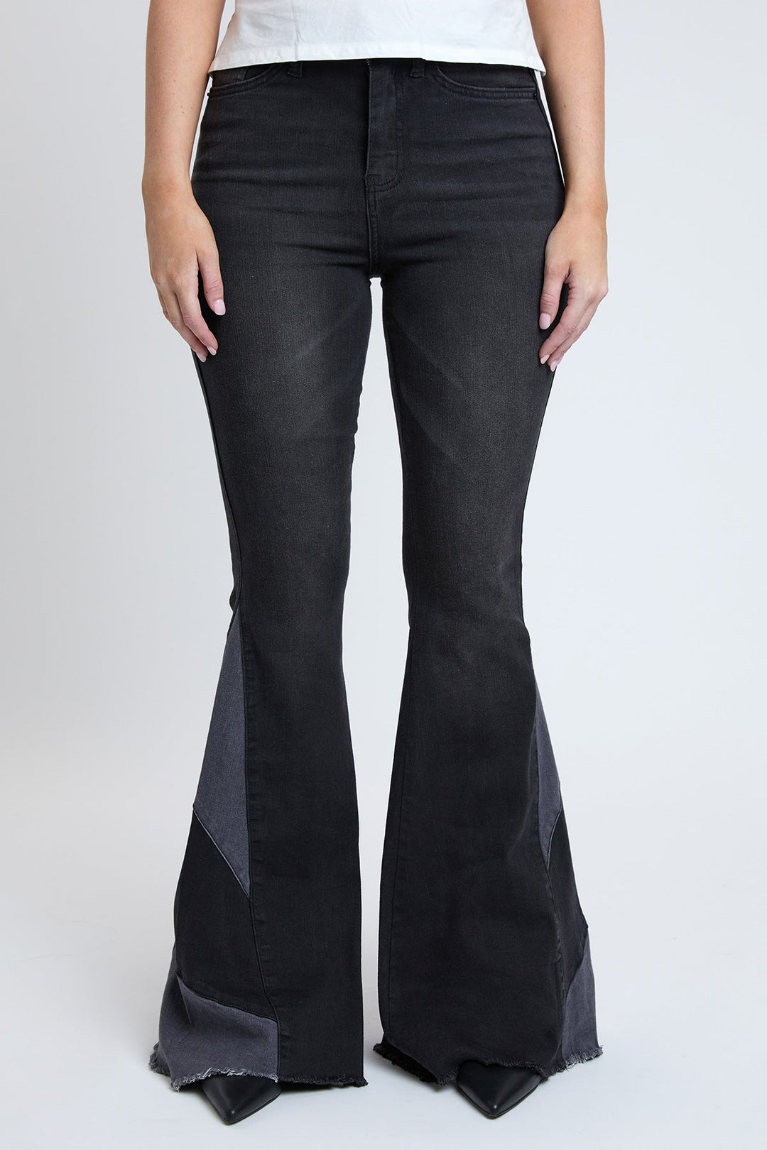 Women's Sustainable Block Panel Flare Jeans