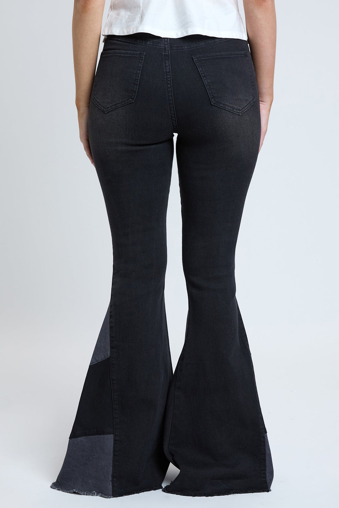 Women's Sustainable Block Panel Flare Jeans