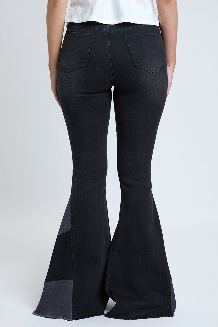 Women's Sustainable Block Panel Flare Jeans