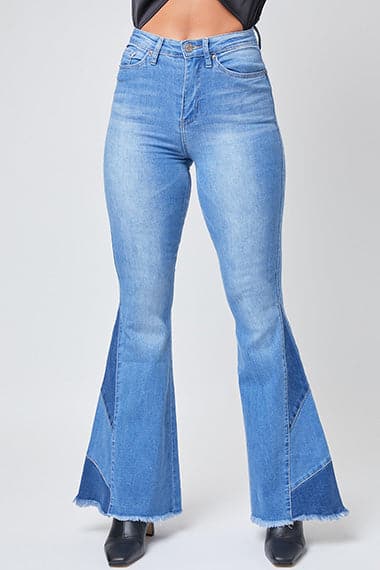 Women's Sustainable Block Panel Flare Jeans