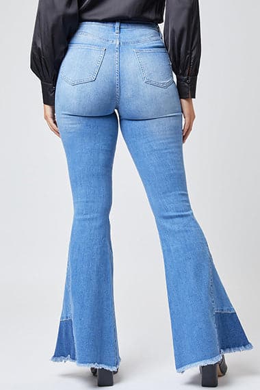 Women's Sustainable Block Panel Flare Jeans