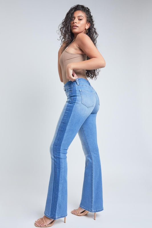 Women's  Flare Jeans With Shadow Side Panel
