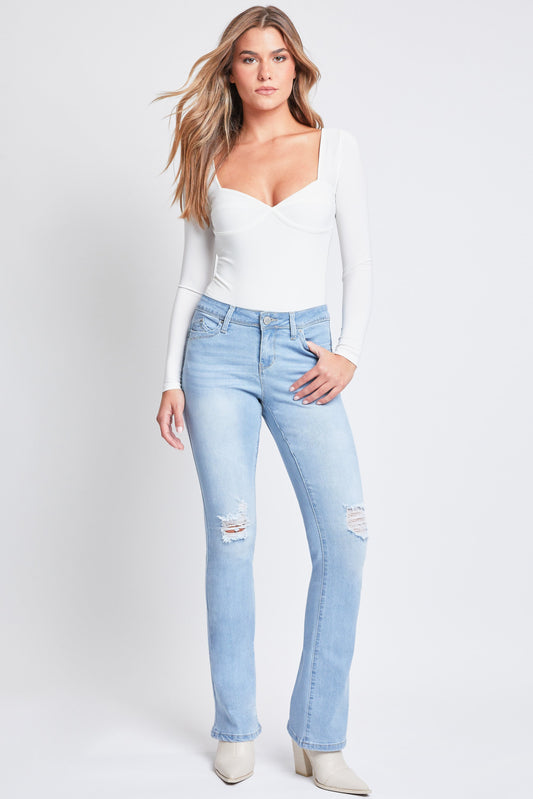 Women's WannaBettaButt Mid-Rise Bootcut Jeans