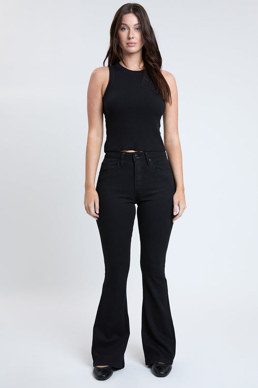 Women's Essential Non-Distressed Flare Jeans