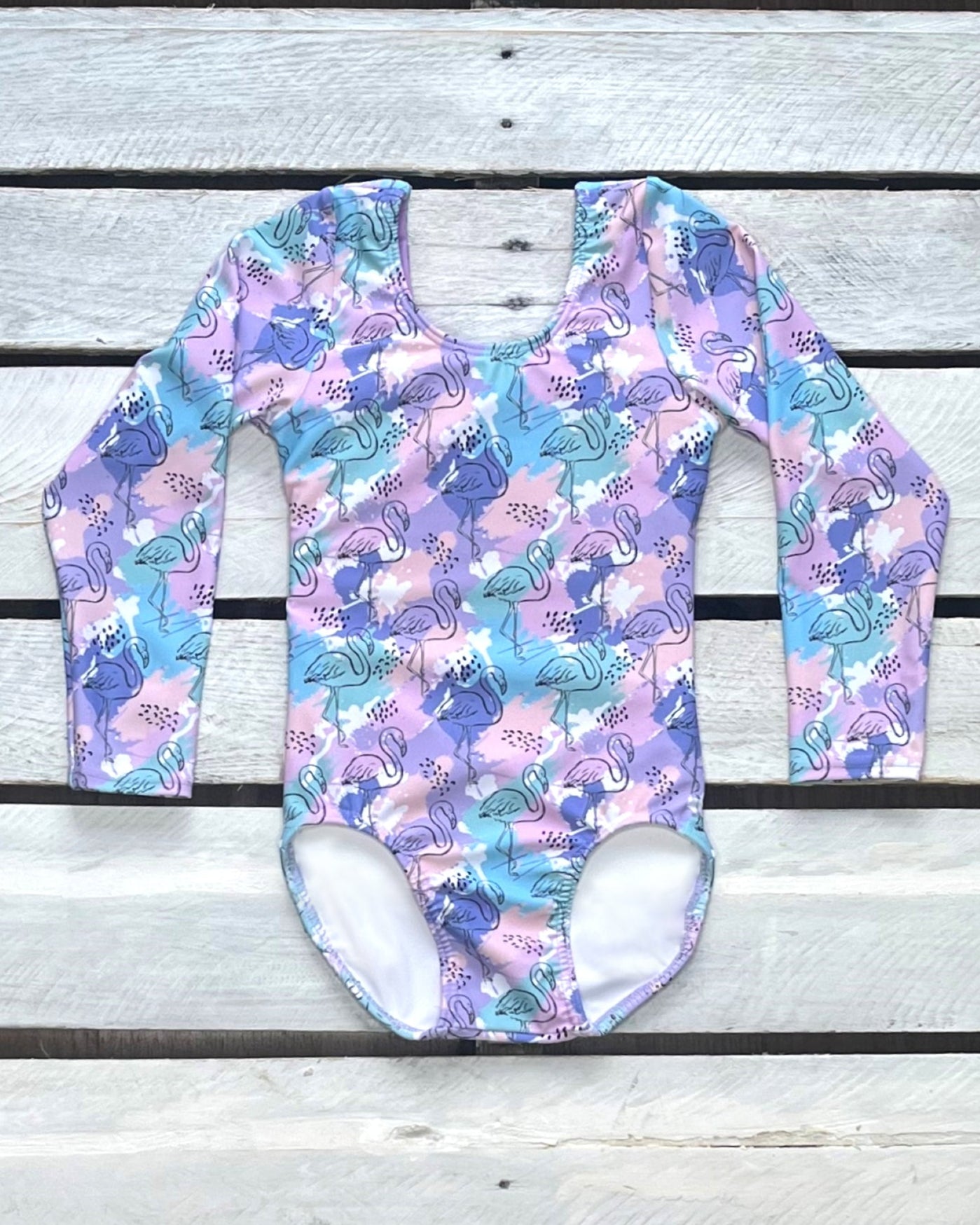 Painted Flamingo Girl Tie Back