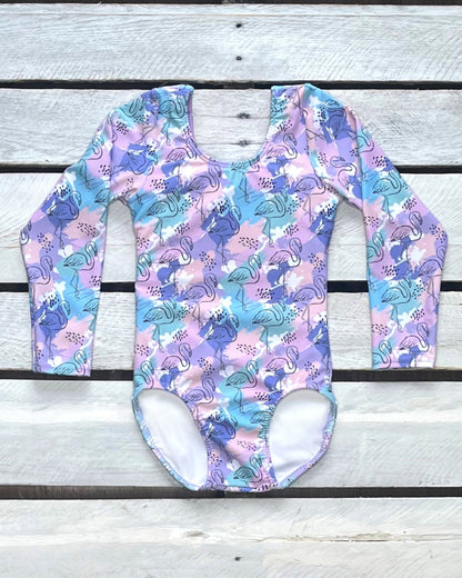 Painted Flamingo Girl Tie Back