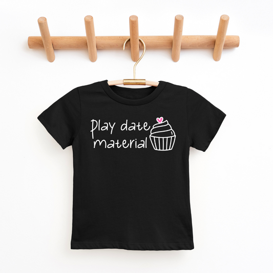 Play Date Material Youth & Toddler Graphic Tee