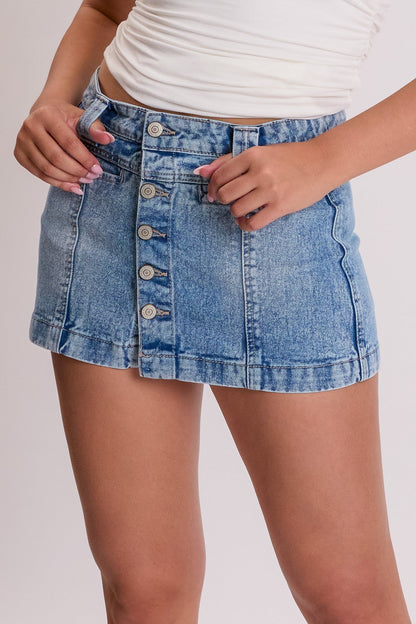 Women's Button Front Skort