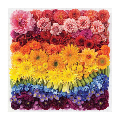 Rainbow Summer Flowers 500 Piece Jigsaw Puzzle Galison